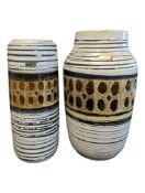TWO LATE 20TH CENTURY SCHEURICH EUROP LINIE CERAMIC VASES