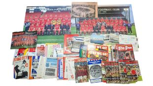 LARGE COLLECTION OF FOOTBALL PROGRAMMES & MEMORABILIA