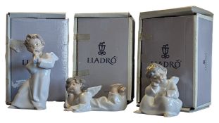 LLADRO, VALENCIA - COLLECTION OF THREE LLADRO SPANISH PORCELAIN FIGURINES