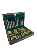 GEORGE BUTLER - VINTAGE STAINLESS STEEL CUTLERY CANTEEN