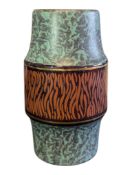 MID CENTURY WEST GERMAN CERAMIC VASE BY JASBA KERAMIK