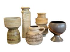 WEST GERMAN POTTERY - COLLECTION OF VINTAGE CERAMIC VASES