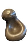20TH CENTURY BRONZED RESIN MODERNIST SCULPTURE