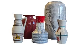 WEST GERMAN, COLLECTION OF MID CENTURY GERMAN STUDIO POTTERY