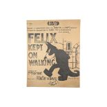 1923 FELIX KEPT ON WALKING BY HUBERT W. DAVID MUSIC SCORE BOOKLET