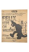 1923 FELIX KEPT ON WALKING BY HUBERT W. DAVID MUSIC SCORE BOOKLET