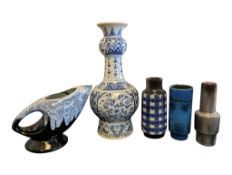COLLECTION OF LATE 20TH CENTURY CONTINENTAL CERAMIC VASES