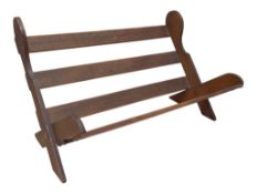EARLY 20TH CENTURY WOODEN FOLDING BOOK TROUGH