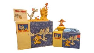 TWO 21ST CENTURY BOXED TOM & JERRY PORCELAIN FIGURES