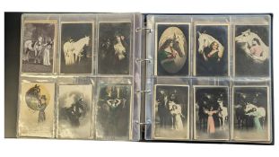 COLLECTION OF EARLY TO MID 20TH CENTURY DUTCH EUROPEAN GREETING POSTCARDS