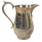 20TH CENTURY GEORGE VI HALLMARKED SILVER CREAMER / MILK JUG