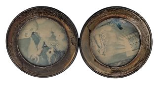 PAIR OF EARLY 20TH CENTURY GEORGE V HALLMARKED SILVER PHOTO FRAMES