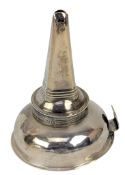 GEORGE III HALLMARKED SILVER WINE FUNNEL STRAINER