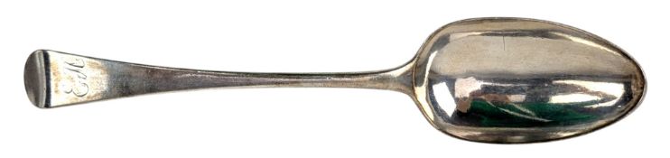 18TH CENTURY GEORGE III HALLMARKED SILVER SERVING SPOON