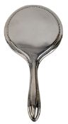 STERLING 925 SILVER HANDHELD DRESSING TABLE MIRROR
