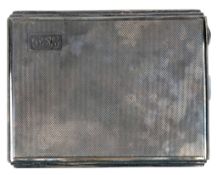 20TH CENTURY GEORGE VI HALLMARKED SILVER CIGARETTE CASE