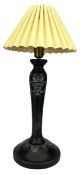 20TH CENTRY CHINESE LACQUERED ABALONE SHELL INLAID TABLE LAMP / LIGHT