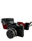 20TH CENTURY VINTAGE PRAKTIKA LLC CAMERA & TWO LENS INCLUDING CARL ZEISS LENS