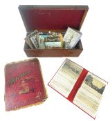 Album of Vintage Post Cards, Cuttings Etc. & box of Vintage Post Cards