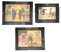 AFTER THACKERAY / STEINMETZGER & WALL - THREE PRINTS