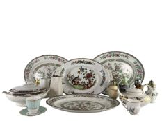 COLLECTION OF ENGLISH CERAMIC TABLEWARE INCLUDING ROYAL CROWN DERBY CUP & SAUCER
