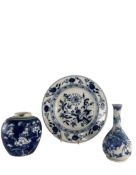 COLLECTION OF THREE CHINESE & EUROPEAN CERAMIC PIECES