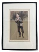 RICHARD A WILLS - AN OIL ON PAPER SELF PROTRAIT STUDY