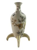 19TH CENTURY CONTINENTAL HAND PAINTED MINIATURE PORCELAIN VASE