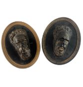 PAIR OF 20TH CENTURY AUSTRALIAN POTTERY OVAL PLAQUES