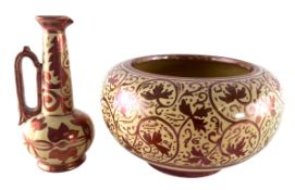 TWO PIECES OF EARLY 20TH CENTURY SPANISH LUSTREWARE