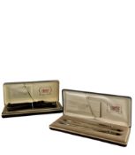 CASED CROSS 10KT ROLLED GOLD PEN SET WITH ANOTHER SET