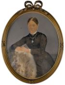 VINTAGE 20TH CENTURY GILT FRAMED PORTRAIT OF A WOMAN