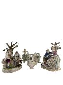 SELECTION OF THREE 19TH CENTURY GERMAN FIGURE GROUPS