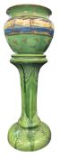 ROYAL DOULTON CERAMIC 'SERIES WARE PLANTER & STAND
