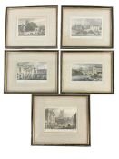 LOCAL BATH INTEREST - FIVE 19TH CENTURY BATH ENGRAVINGS