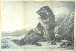 AFTER RICHARD ANSDELL - FAITHFUL GUARDIAN OF THE BRITISH ISLES - ENGRAVING
