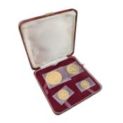 1973 ISLE OF MAN LEGAL TENDER GOLD COINS SET