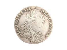 1787 KING GEORGE III SILVER SHILLING