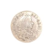 1668 KING CHARLES II SILVER HALF CROWN