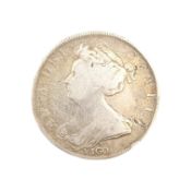 1703 QUEEN ANNE SILVER VIGO HALF CROWN