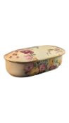ROYAL WORCESTER - 1907 IVORY BLUSH PORCELAIN TRINKET BOX