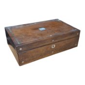 19TH CENTURY VICTORIAN MAHOGANY WRITING SLOPE