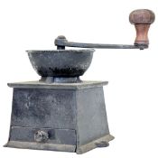 VICTORIAN 19TH CENTURY CAST IRON TABLE COFFEE GRINDER