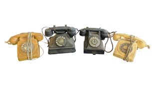 COLLECTION OF FOUR EARLY 20TH CENTURY BAKELITE TELEPHONES