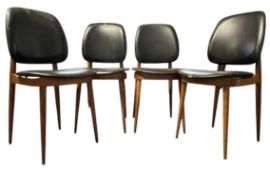 PIERRE GUARICHE (FRENCH 1926-1995) - SET OF FOUR TEAK DINING CHAIRS