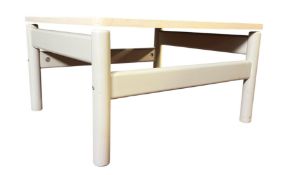 LUPTON MORTON X HABITAT - LATE 20TH CENTURY 1990S BEECH & FORMICA LOW COFFEE TABLE