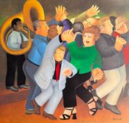 BERYL COOK (1926-2008) - JIVING TO JAZZ - PRINT ON PAPER