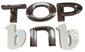 SELECTION OF MODERN SHOP DISPLAY LIGHT-UP LETTERS