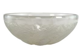 LALIQUE - OPALESCENT CHICOREE PATTERN GLASS BOWL