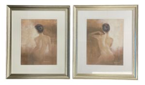 D V THOMAS - THE WIGHT STUDIOS - PAIR OF NUDE PRINTS 